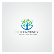 Ecological tree Logo PNG Vector