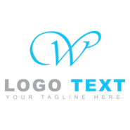 Feminine w letter Logo PNG Vector