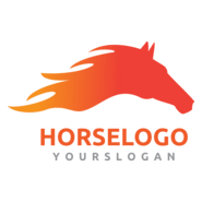 Fire Horse Logo PNG Vector