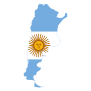 Flag map of Argentina Logo PNG Vector