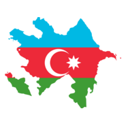 Flag map of Azerbaijan Logo PNG Vector