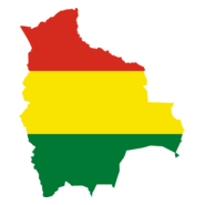 Flag map of Bolivia Logo PNG Vector