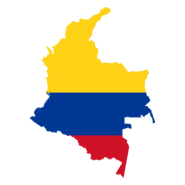 Flag map of Colombia Logo PNG Vector
