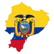 Flag map of Ecuador Logo PNG Vector