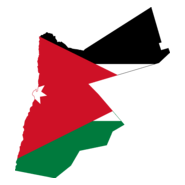 Flag map of Jordan Logo PNG Vector