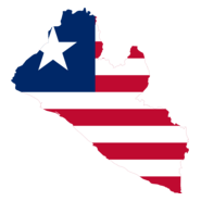 Flag map of Liberia Logo PNG Vector