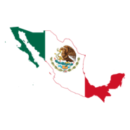 Flag map of Mexico Logo PNG Vector