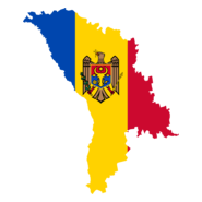 Flag map of Moldova Logo PNG Vector