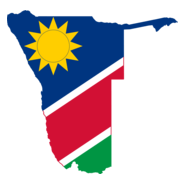 Flag map of Namibia Logo PNG Vector