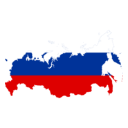 Flag map of Russia Logo PNG Vector