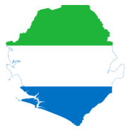 Flag map of Sierra Leone Logo PNG Vector