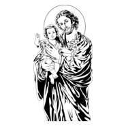 god and child Logo PNG Vector