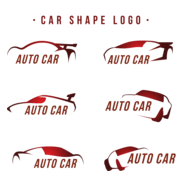 Great car red tones Logo PNG Vector