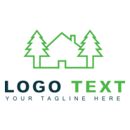 Green housing Logo PNG Vector