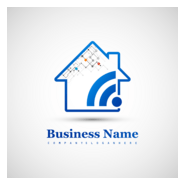 house and wifi Logo PNG Vector