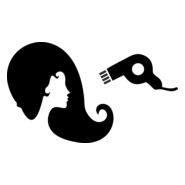 Lady hairdresser Logo PNG Vector