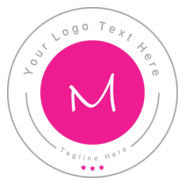 Letter m badge Logo PNG Vector