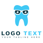 Nerd dentist Logo PNG Vector