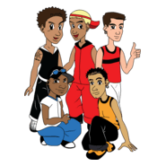 Os travessos Bonecos Logo PNG Vector