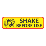 shake before use Logo PNG Vector