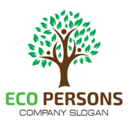 Tree shape Logo PNG Vector