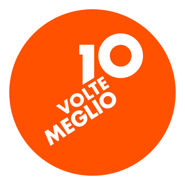 10 Volte Meglio Logo PNG Vector