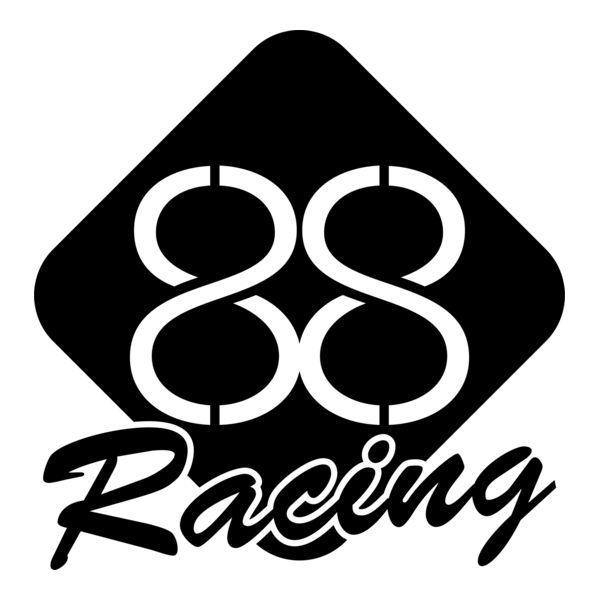 88 Racing Black Logo PNG Vector