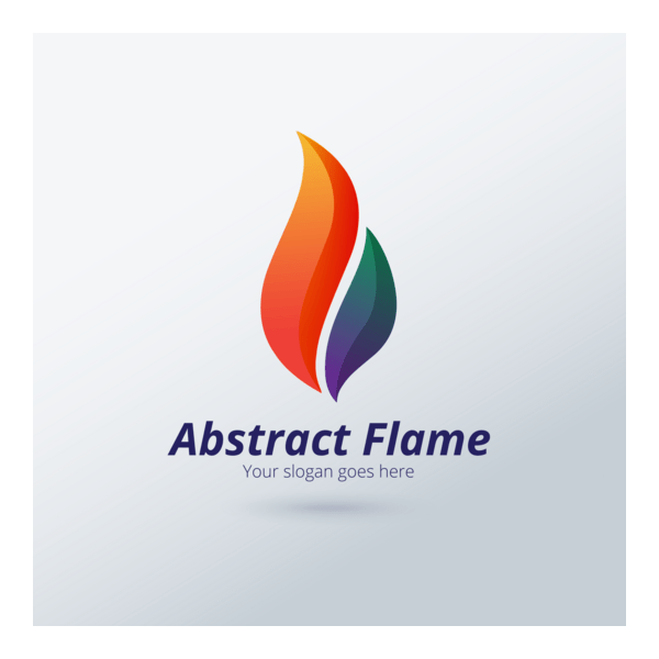 Abstract Flame Logo PNG Vector