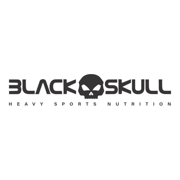 Black Skull - heavy sports nutrition Logo PNG Vector