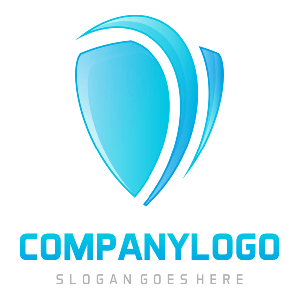 Blue abstract Logo PNG Vector