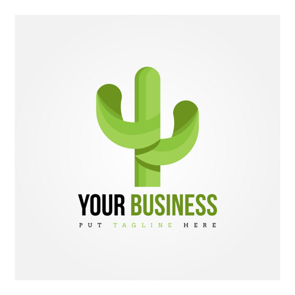 Cactus Logo PNG Vector