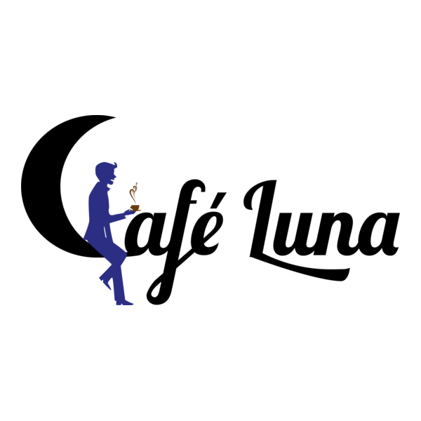 Café Luna Logo PNG Vector