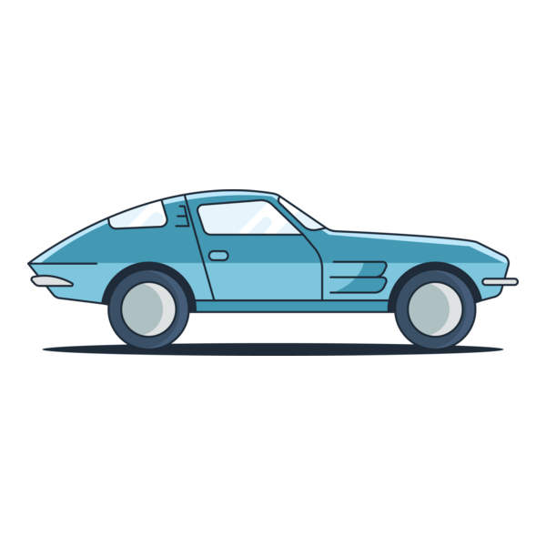 Coloured car Logo PNG Vector