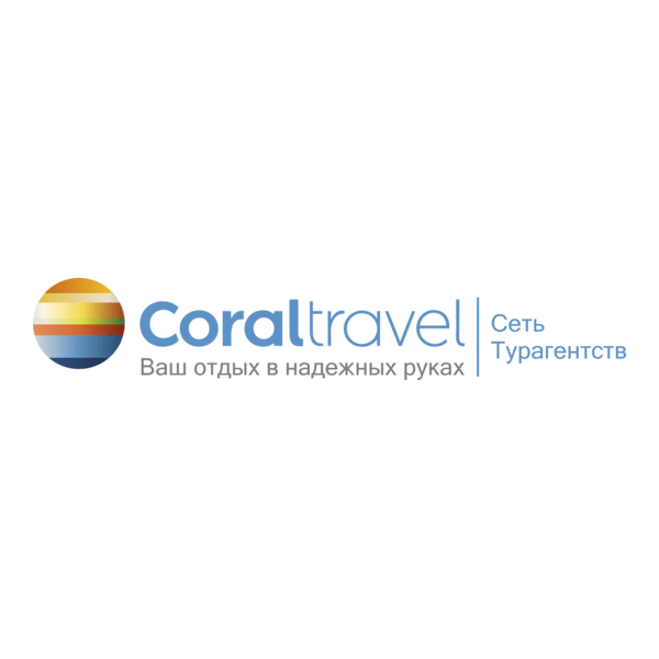 Coral Travel Logo PNG Vector