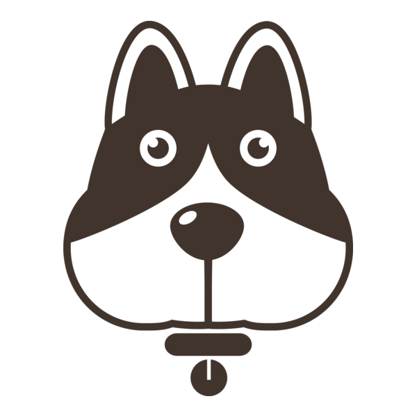 Cute dog Logo PNG Vector