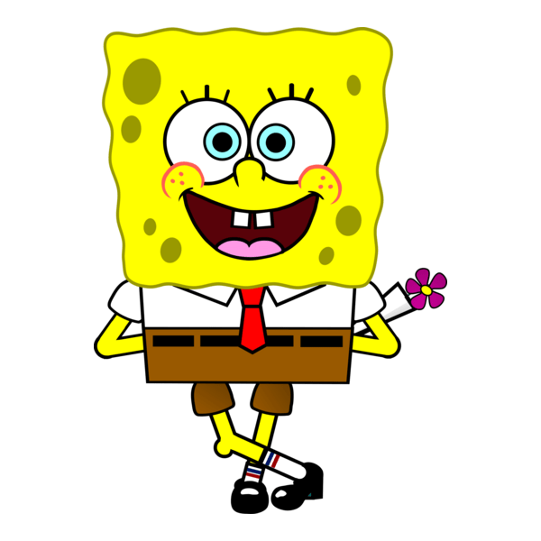 Cute Sponge Bob Logo PNG Vector