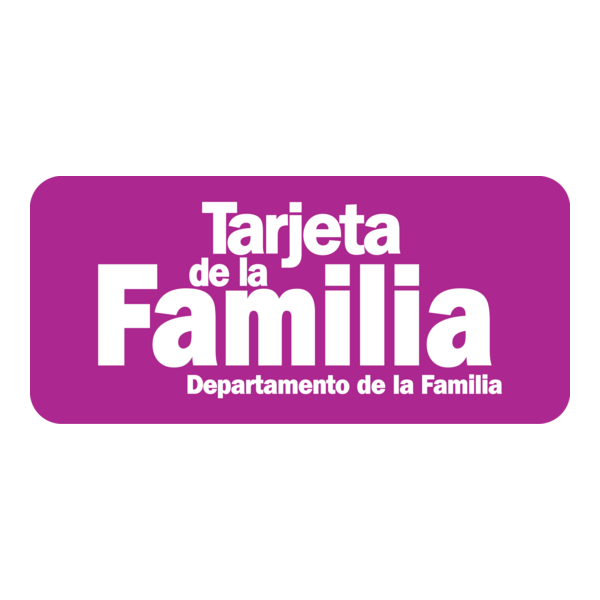 Departamento de la Familia Tarjeta Logo PNG Vector