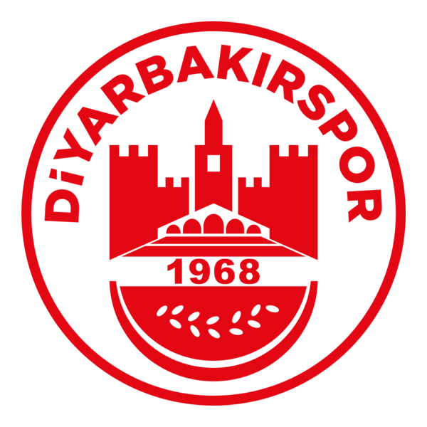 Diyarbakırspor Kırmızı Monocrome Logo PNG Vector