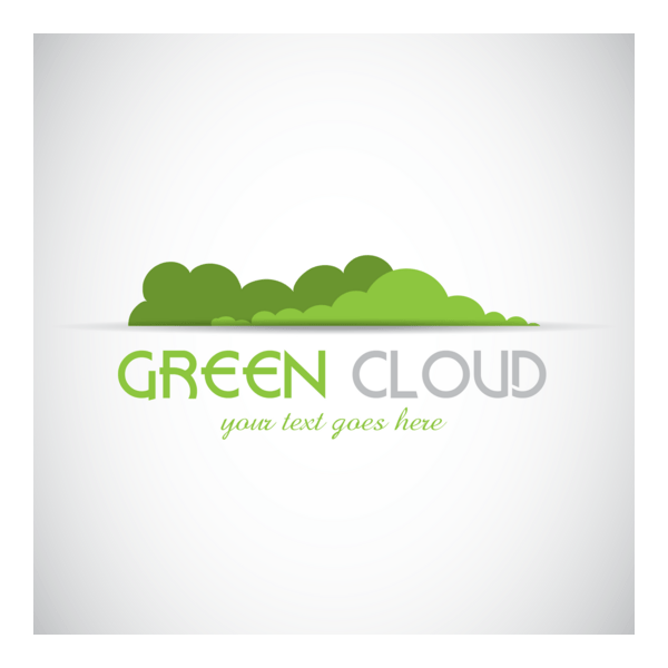 green cloud Logo PNG Vector