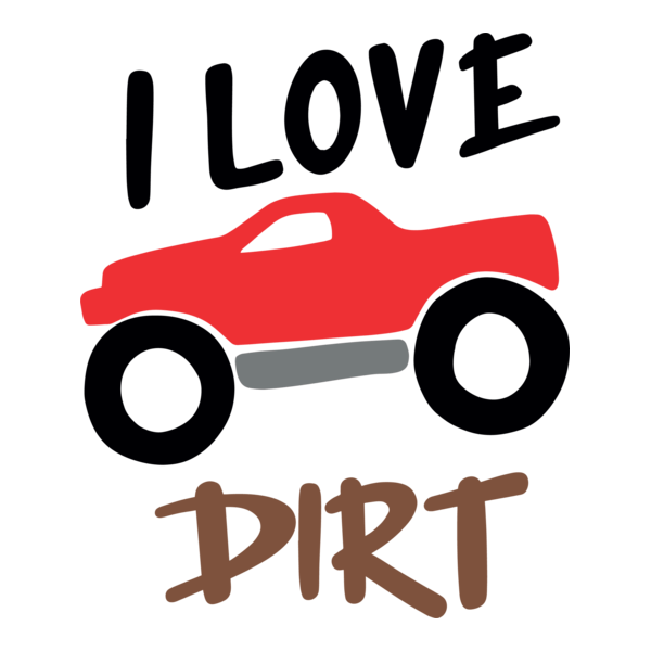 I LOVE DIRT CAR Logo PNG Vector