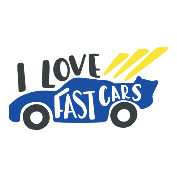 I LOVE FAST CAR Logo PNG Vector