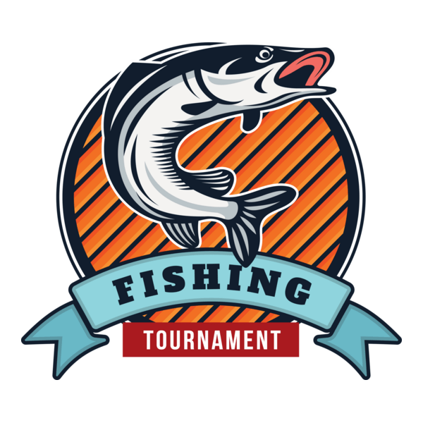 Modern Summer Fishing Logo PNG Vector