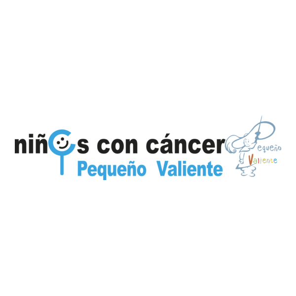 Niños con Cancer Pequeño Valiente Logo PNG Vector