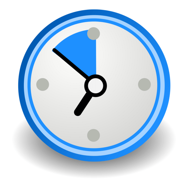 Orologio blu Logo PNG Vector