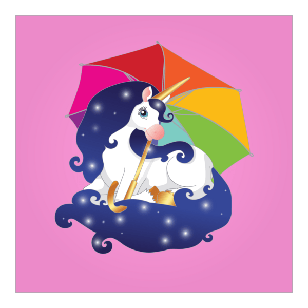 Pink unicorn Logo PNG Vector