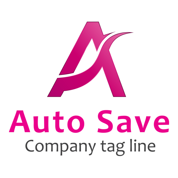 Pink with letter a Logo PNG Vector