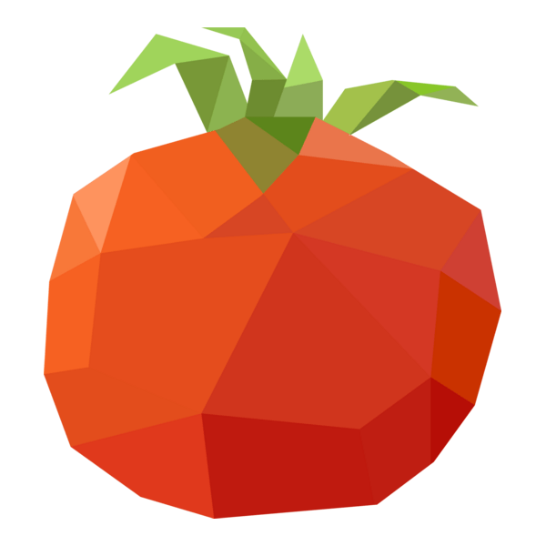 Polygonal tomato Logo PNG Vector