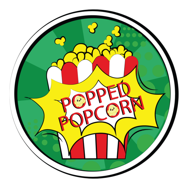 Popped Popcorn Logo PNG Vector