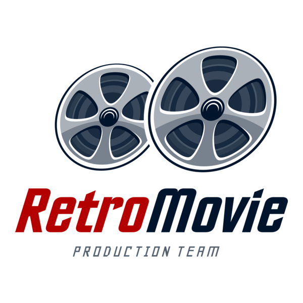 Retro Movie Logo PNG Vector