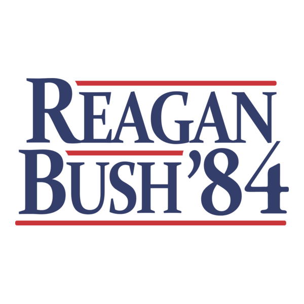 Ronald Reagan '84 Election Logo PNG Vector